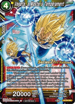 Vegeta, a Master's Temperament (Alt Art) (P-137) - Promotion Cards