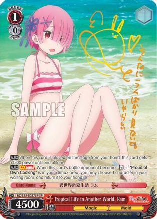 Tropical Life in Another World, Ram (SP) (RZ/S55-E027SP SP) - Re:ZERO Vol.2