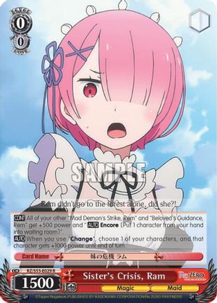 Sister's Crisis, Ram (RZ/S55-E029 R) - Re:ZERO Vol.2