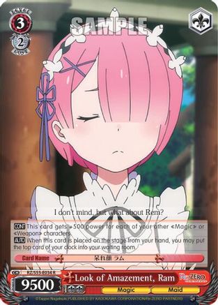 Look of Amazement, Ram (RZ/S55-E034 R) - Re:ZERO Vol.2