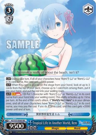 Tropical Life in Another World, Rem (RZ/S55-E060 RR) - Re:ZERO Vol.2