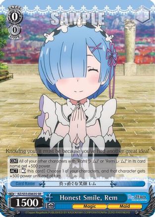 Honest Smile, Rem (SR) (RZ/S55-E063S SR) - Re:ZERO Vol.2