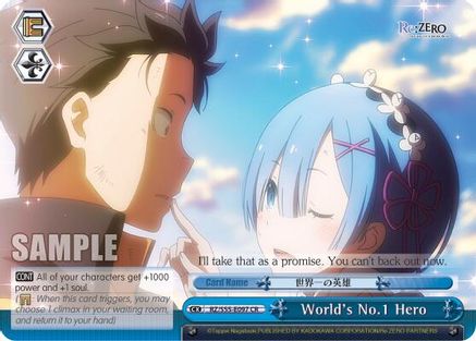World's No.1 Hero (RZ/S55-E097 CR) - Re:ZERO Vol.2