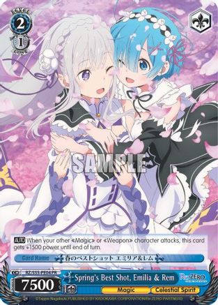 Spring's Best Shot, Emilia & Rem (RZ/S55-PE04 PR) - Re:ZERO Vol.2