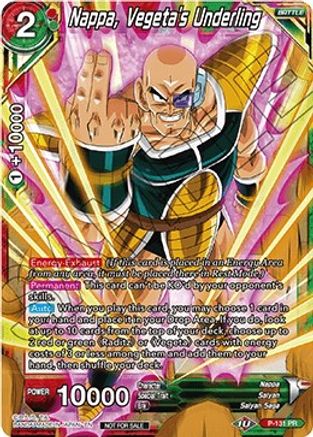 Nappa, Vegeta's Underling (Shop Tournament: Assault of Saiyans) (P-131) - Promotion Cards