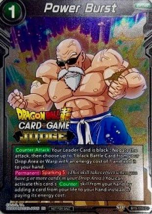 Power Burst (BT5-115) - Judge Promotion Cards
