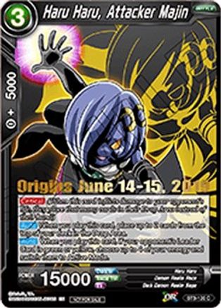 Haru Haru, Attacker Majin (Origins 2019) (BT3-120_PR) - Tournament Promotion Cards