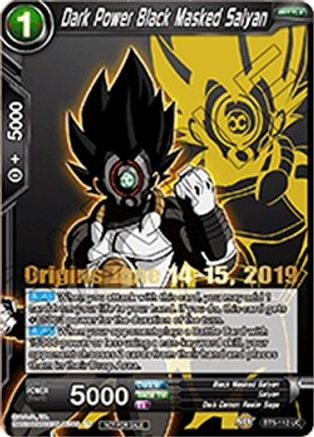 Dark Power Black Masked Saiyan (Origins 2019) (BT5-112_PR) - Tournament Promotion Cards