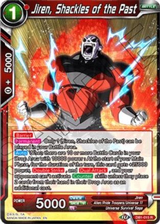 Jiren, Shackles of the Past (DB1-015) - Draft Box 04  Dragon Brawl