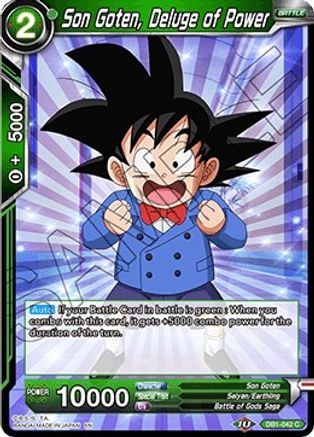 Son Goten, Deluge of Power (DB1-042) - Draft Box 04  Dragon Brawl Foil