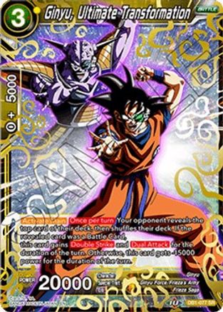 Ginyu, Ultimate Transformation (DB1-077) - Draft Box 04  Dragon Brawl