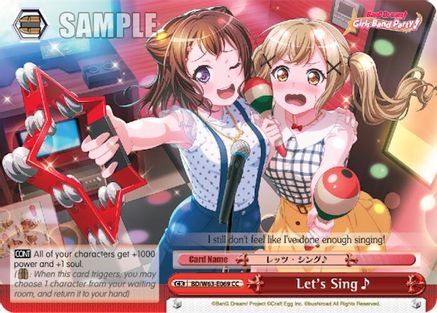 Let's Sing (BD/W63-E069 CC) - BanG Dream! Girls Band Party! Vol.2