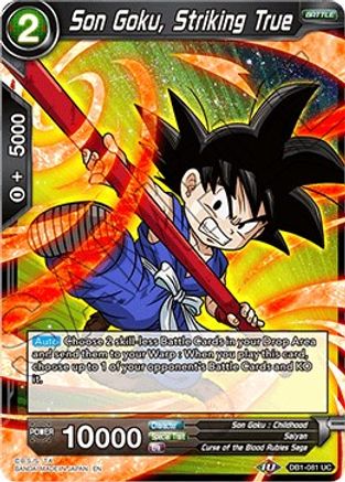 Son Goku, Striking True (DB1-081) - Draft Box 04  Dragon Brawl