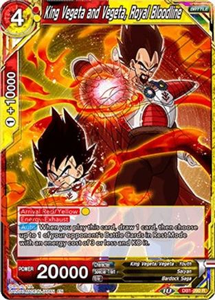 King Vegeta and Vegeta, Royal Bloodline (DB1-090) - Draft Box 04  Dragon Brawl