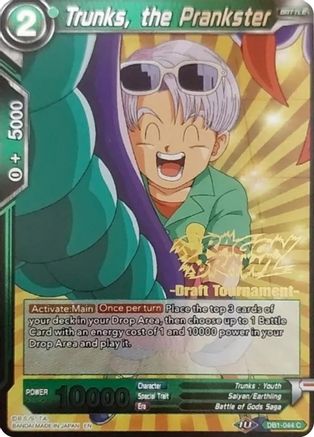Trunks, the Prankster (Dragon Brawl Draft Tournament Gold Stamped) (DB1-044) - Promotion Cards Foil
