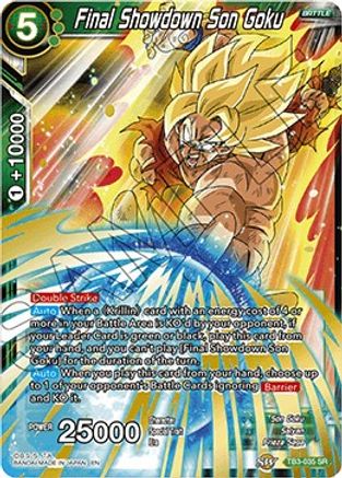Final Showdown Son Goku (Shatterfoil) (TB3-035) - Draft Box 04  Dragon Brawl Foil