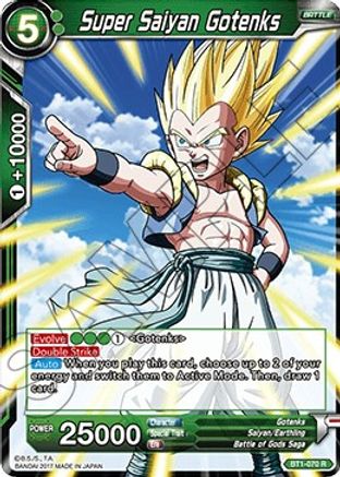 Super Saiyan Gotenks (Shatterfoil) (BT1-070) - Draft Box 04  Dragon Brawl Foil