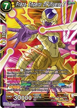 Frieza, Emperor of Universe 7 (Shatterfoil) (TB1-077) - Draft Box 04  Dragon Brawl Foil