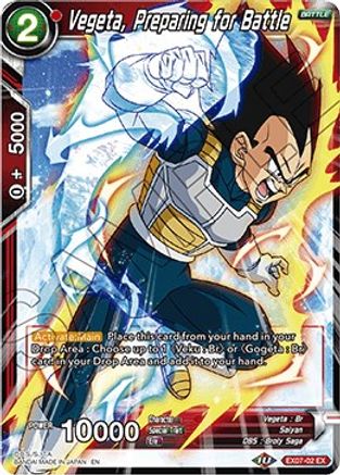 Vegeta, Preparing for Battle (EX07-02) - Expansion Deck Box Set 07 Magnificent Collection  Fusion Hero