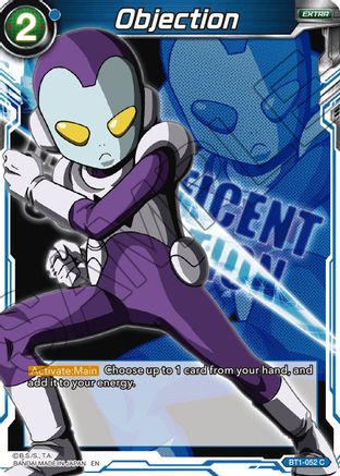 Objection (BT1-052) - Expansion Deck Box Set 07 Magnificent Collection  Fusion Hero
