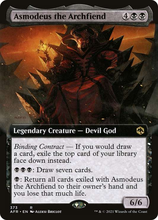 Asmodeus the Archfiend (Extended Art) (AFR-373) - Adventures in the Forgotten Realms: (Extended Art) Foil