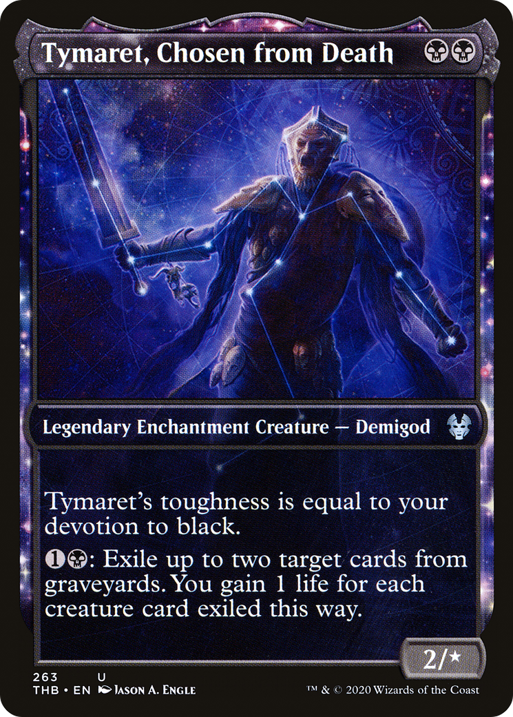Tymaret, Chosen from Death (Showcase) (THB-263) - Theros Beyond Death: (enchantment, Showcase)