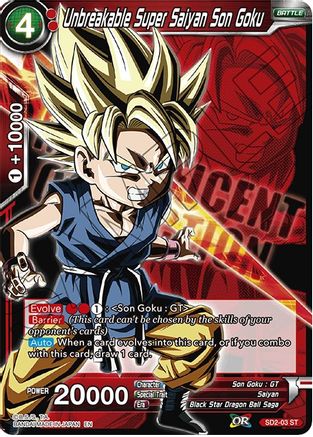 Unbreakable Super Saiyan Son Goku (SD2-03) - Expansion Deck Box Set 07 Magnificent Collection  Fusion Hero