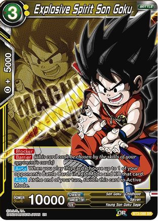 Explosive Spirit Son Goku (BT3-088) - Expansion Deck Box Set 08 Magnificent Collection  Forsaken Warrior