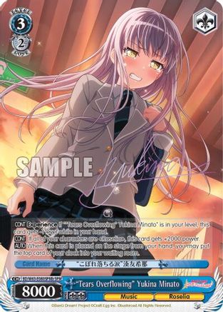 "Tears Overflowing" Yukina Minato (SPM) (B) (BD/W63-E080SPMb SPM) - BanG Dream! Girls Band Party! Vol.2