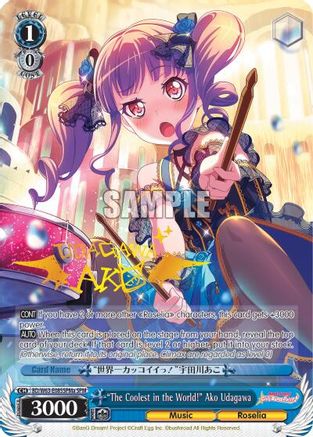 "The Coolest in the World!" Ako Udagawa (SPM) (A) (BD/W63-E085SPMa SPM) - BanG Dream! Girls Band Party! Vol.2
