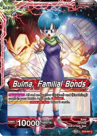 Bulma // Bulma, Familial Bonds (BT8-001) - Malicious Machinations Foil