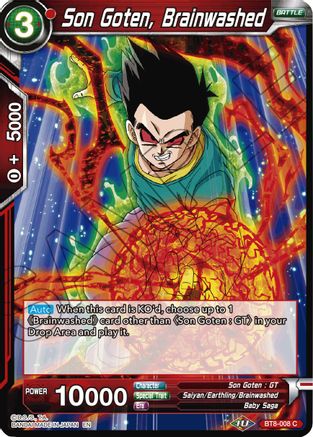 Son Goten, Brainwashed (BT8-008) - Malicious Machinations Foil
