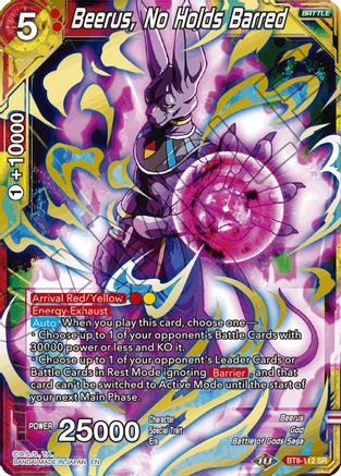 Beerus, No Holds Barred (BT8-112) - Malicious Machinations