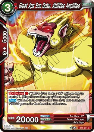 Great Ape Son Goku, Abilities Amplified (BT8-004) - Malicious Machinations Foil