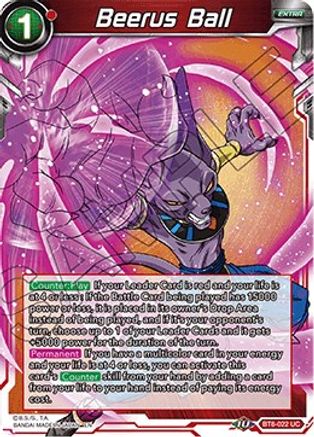 Beerus Ball (BT8-022) - Malicious Machinations Foil