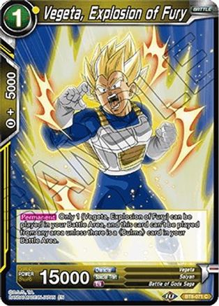Vegeta, Explosion of Fury (BT8-071) - Malicious Machinations