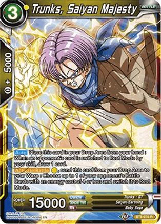 Trunks, Saiyan Majesty (BT8-075) - Malicious Machinations