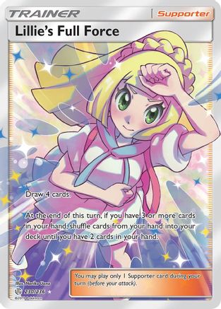 Lillie's Full Force (Full Art) 230  - Holofoil SM  Cosmic Eclipse - Ultra Rare