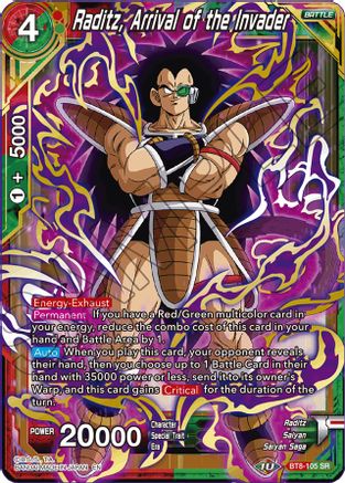 Raditz, Arrival of the Invader (BT8-105) - Malicious Machinations