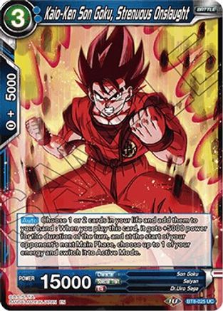 Kaio-Ken Son Goku, Strenuous Onslaught (BT8-025) - Malicious Machinations Foil