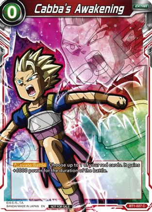 Cabba's Awakening (Event Pack 05) (BT1-027) - Promotion Cards