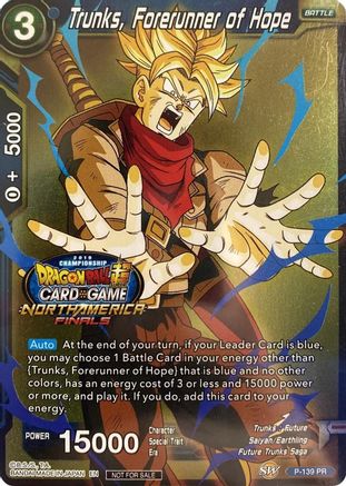 Trunks, Forerunner of Hope (Championship Final 2019) (P-139) - Tournament Promotion Cards