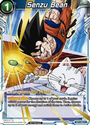 Senzu Bean (Championship Final 2019) (BT1-053) - Tournament Promotion Cards