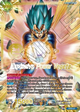 Vegeta // Explosive Power Vegeta (Championship Final 2019) (3rd Place) (EX03-07) - Tournament Promotion Cards