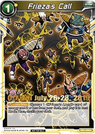 Frieza's Call (OTAKON 2019) (BT1-109_PR) - Promotion Cards Foil