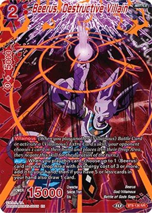 Beerus, Destructive Villain (BT8-126) - Malicious Machinations