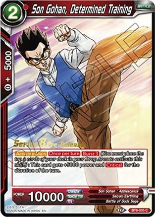 Son Gohan, Determined Training (BT8-005_PR) - Malicious Machinations PreRelease Cards