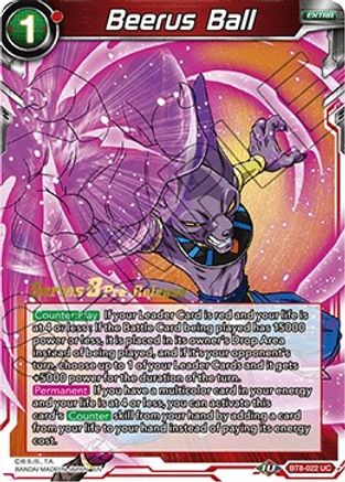 Beerus Ball (BT8-022_PR) - Malicious Machinations PreRelease Cards