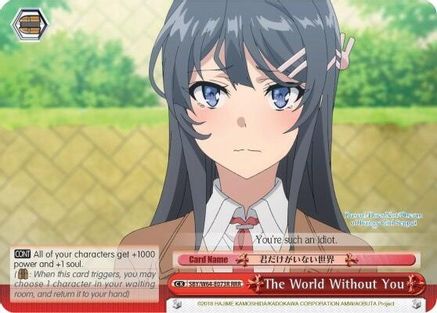 The World Without You (RRR) (SBY/W64-E073R RRR) - Rascal Does Not Dream of Bunny Girl Senpai