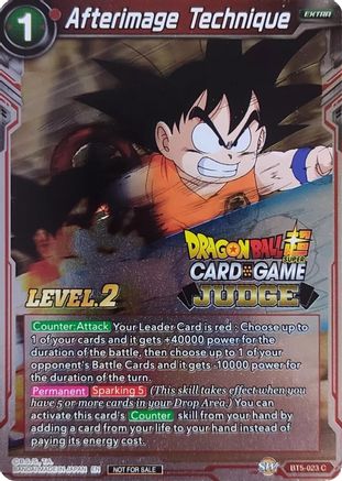 Afterimage Technique (Level 2) (BT5-023) - Judge Promotion Cards